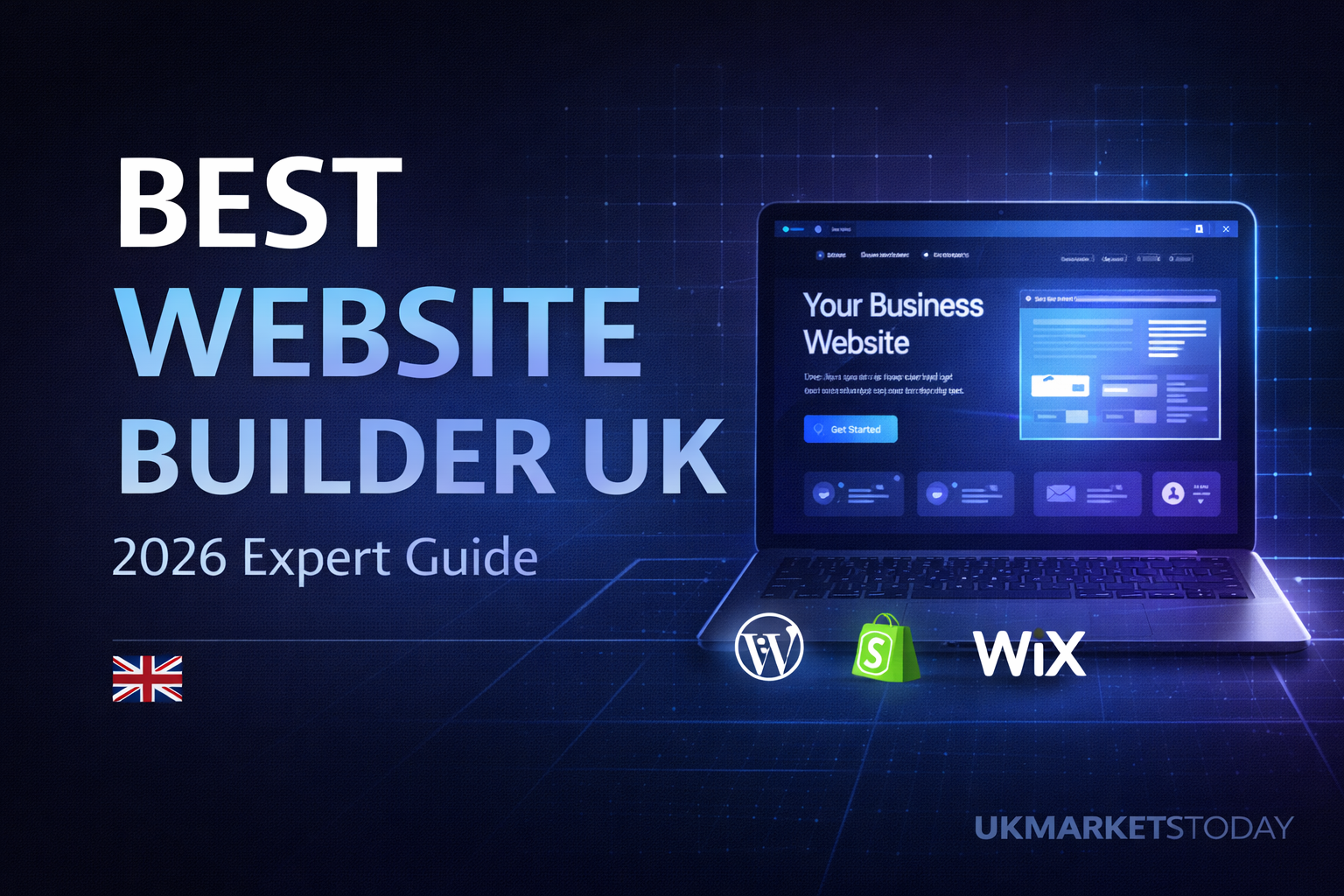 Best website builder UK dashboard preview for business websites