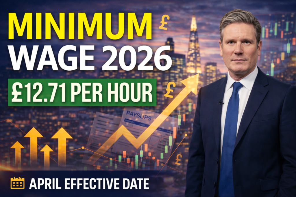 Minimum wage 2026 UK pay rise and hourly rate update
