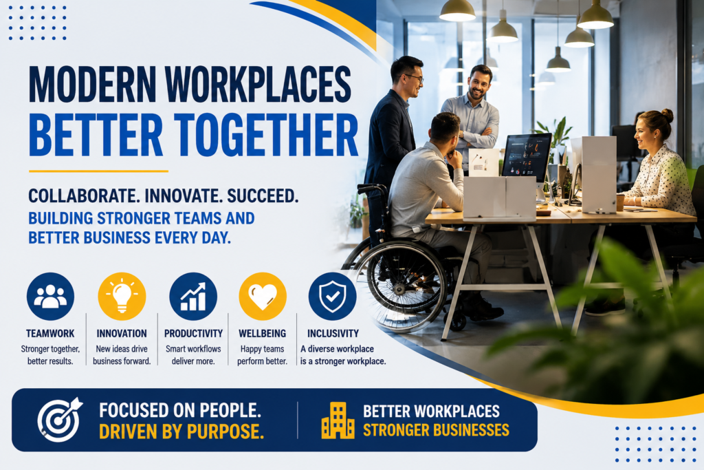Employee receiving workplace accessibility support in the UK