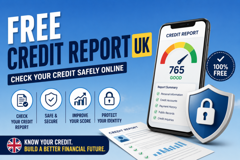 Free credit report UK credit score graphic