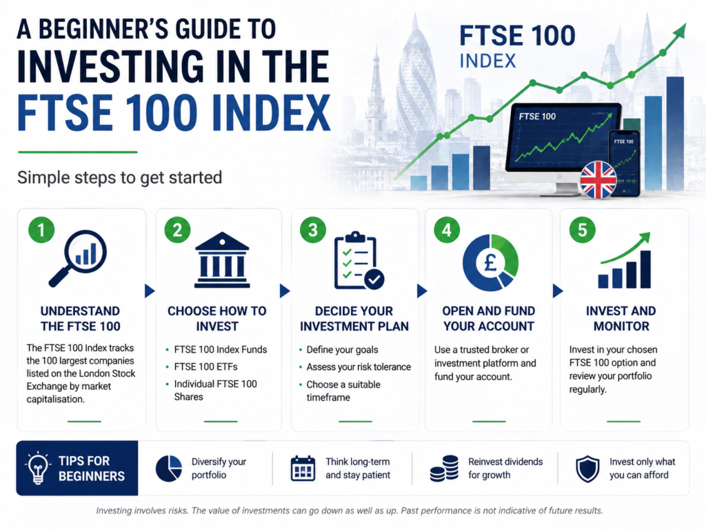 Beginner guide to investing in the FTSE 100 Index
