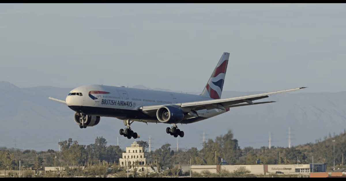 British Airways transatlantic flight turnaround at Heathrow Airport