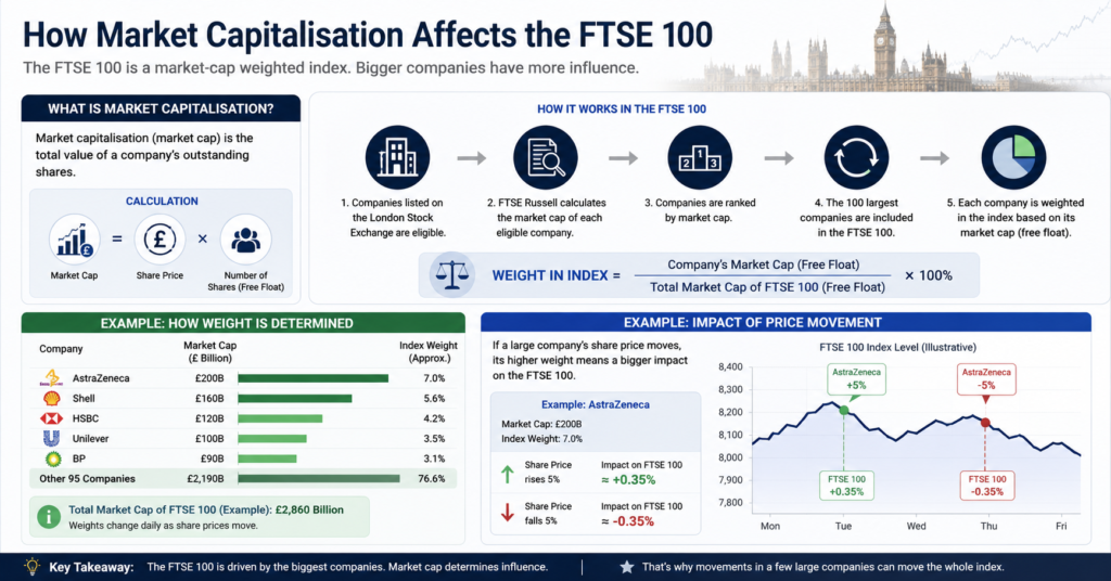 How market capitalisation affects the FTSE 100
