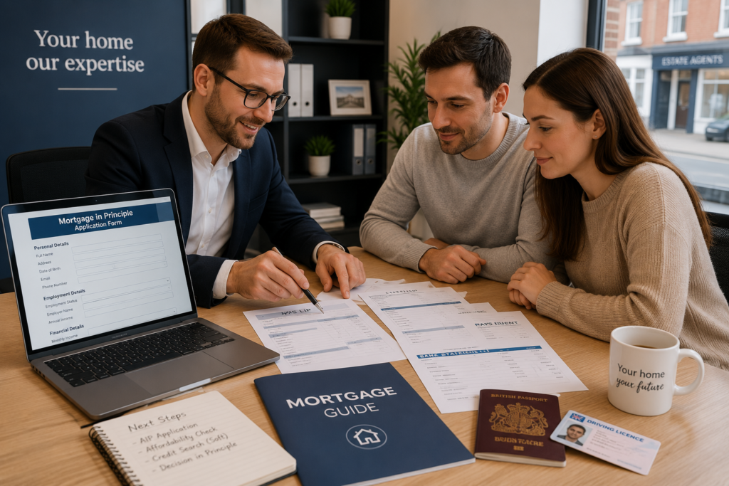 Mortgage adviser helping UK homebuyers apply for a Mortgage in Principle