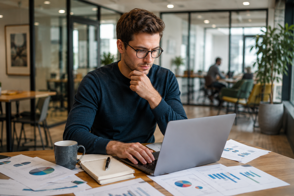 UK entrepreneur planning business growth using grant funding