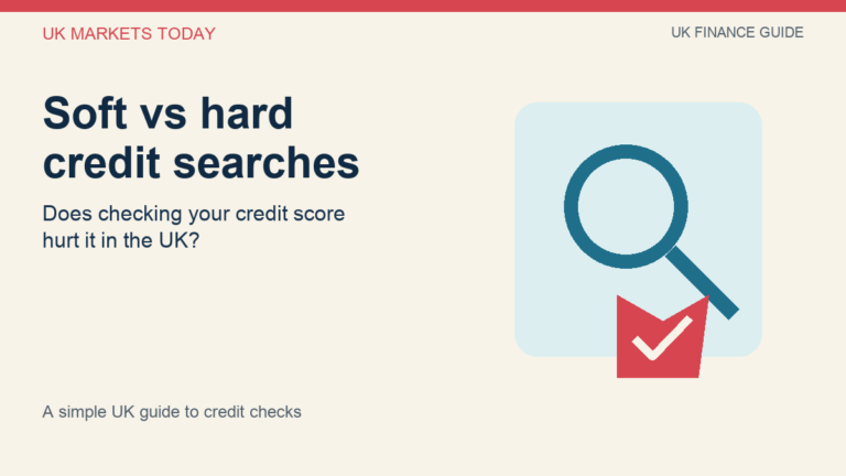 Thumbnail illustration comparing soft and hard credit searches