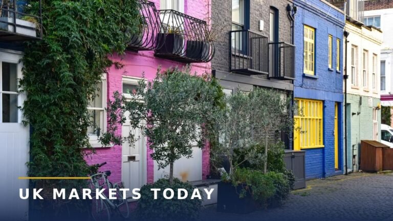 Colourful mews houses on a cobbled London street